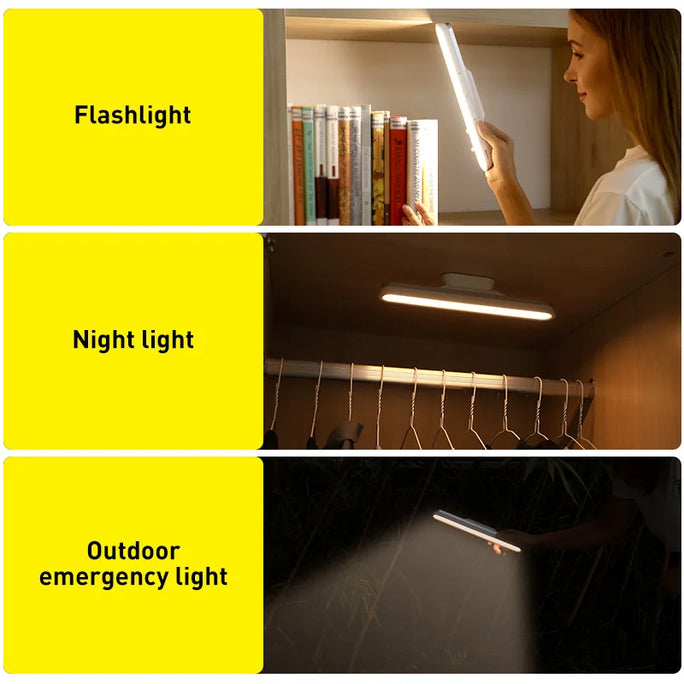 Baseus Magnetic LED Desk Lamp – Rechargeable, Dimmable, Night & Study Light