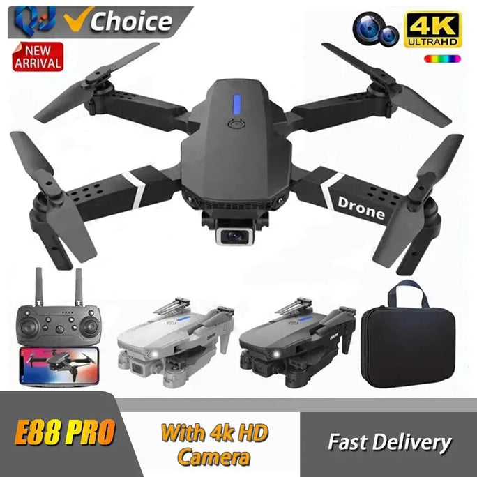 E88Pro 4K Drone with HD Camera – Foldable & WiFi FPV