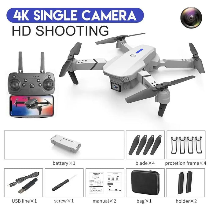 E88Pro 4K Drone with HD Camera – Foldable & WiFi FPV