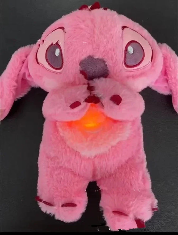 Stitch Plush Toy – Soothing Music, Light & Breathing Effect