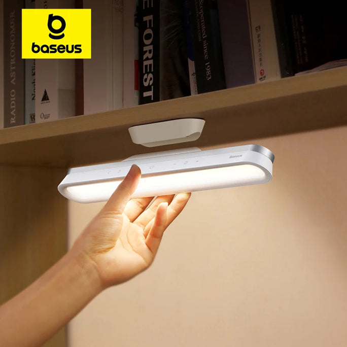 Baseus Magnetic LED Desk Lamp – Rechargeable, Dimmable, Night & Study Light