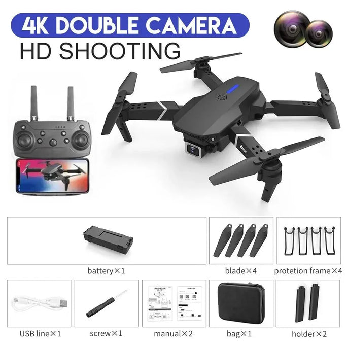 E88Pro 4K Drone with HD Camera – Foldable & WiFi FPV