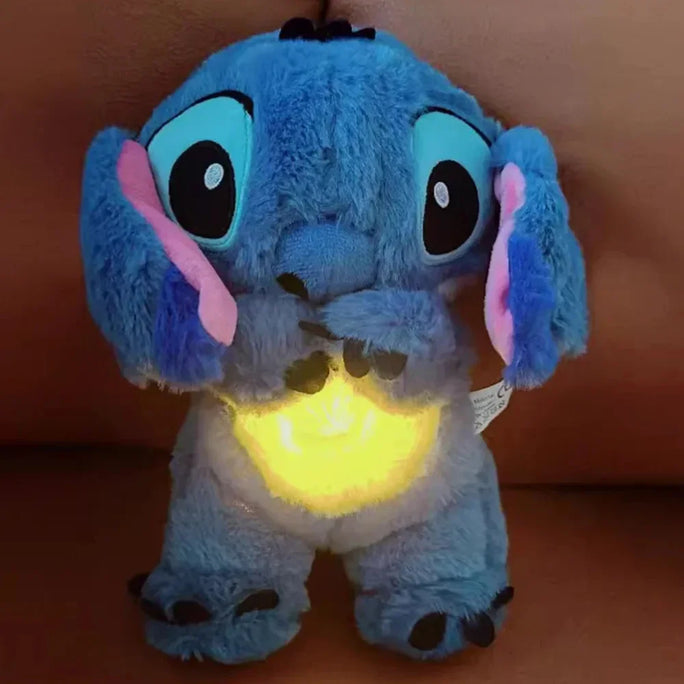 Stitch Plush Toy – Soothing Music, Light & Breathing Effect