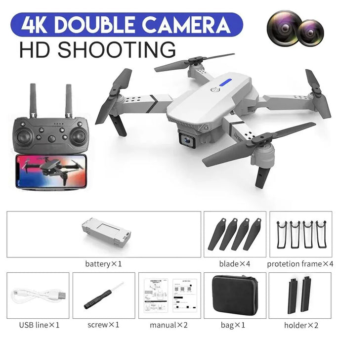 E88Pro 4K Drone with HD Camera – Foldable & WiFi FPV